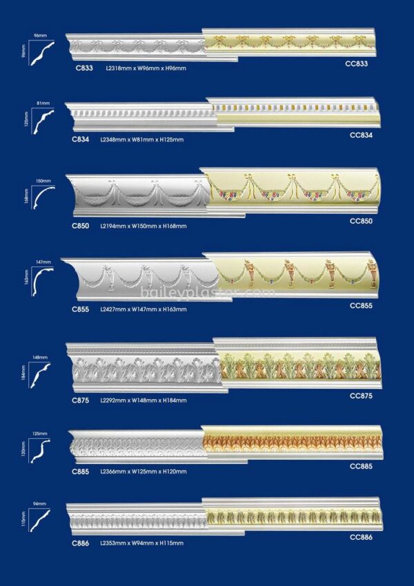 Colour Cornices - Bailey Plaster